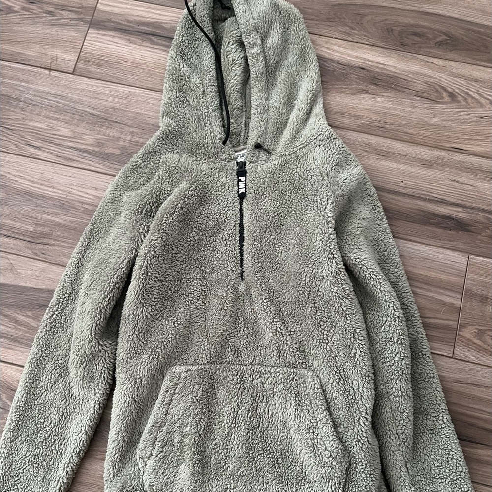 PINK Sherpa hoodie